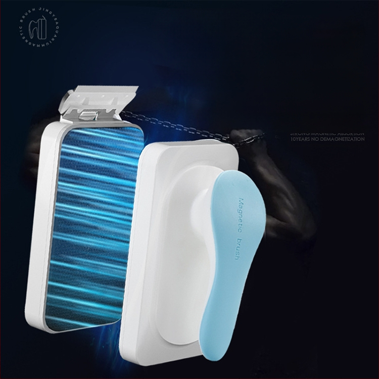 Jingye magnetska četka za čišćenje stakla u akvariju — snažno usisavanje, može se objesiti, plastično kućište, uklanjanje algi