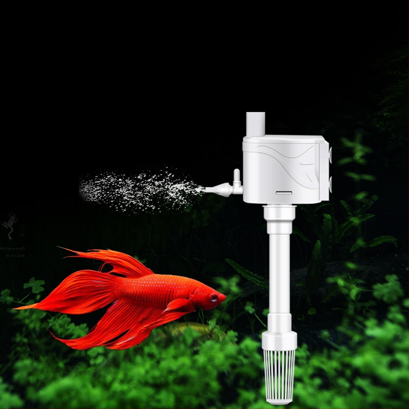 Akvarijska 3-u-1 potopna pumpa za filtraciju i oksigenaciju — ABS materijal, trostruki dizajn, broj Xuan Song (ABS; Funkcija: stvara valove i oksigenira; Glavna namjena: filtracija i oksigenacija; Stil: 3-u-1 potopna pumpa)