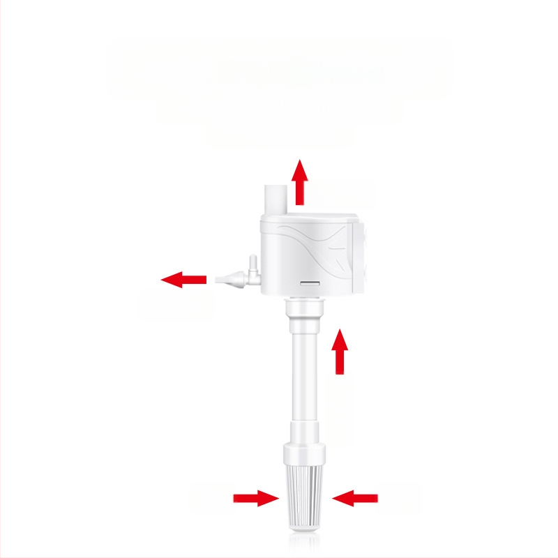 Akvarijska 3-u-1 potopna pumpa za filtraciju i oksigenaciju — ABS materijal, trostruki dizajn, broj Xuan Song (ABS; Funkcija: stvara valove i oksigenira; Glavna namjena: filtracija i oksigenacija; Stil: 3-u-1 potopna pumpa)
