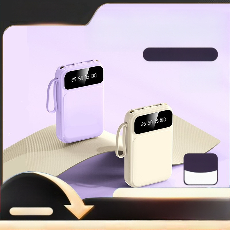 Power Bank 20000 mAh με ενσωματωμένο καλώδιο, 3C πιστοποίηση, QC2.0 συμβατό, έξοδος 10W, μοντέλο jxp715, κατάλληλο για πτήσεις και τρένα υψηλής ταχύτητας