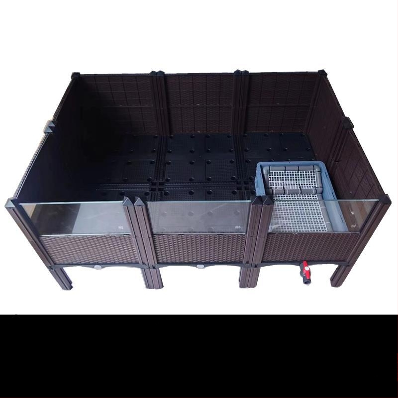 Разплодно жилище за костенурки със страничен панел от неръждаема стомана и закалено стъкло, 3C сертифициран