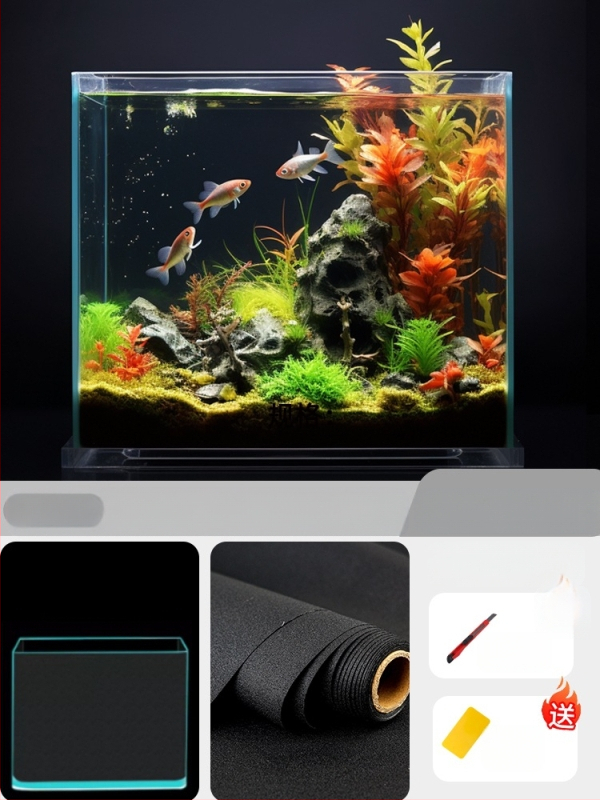 Αυτοκόλλητο φόντου ενυδρείου - PVC, αυτοκόλλητο, μινιμαλιστικό στυλ, απλό μοτίβο, 1 τεμάχιο