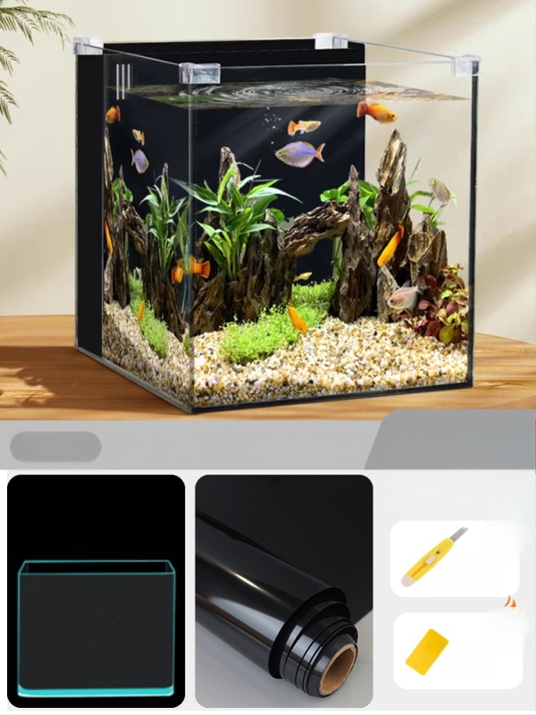 Αυτοκόλλητο φόντου ενυδρείου - PVC, αυτοκόλλητο, μινιμαλιστικό στυλ, απλό μοτίβο, 1 τεμάχιο