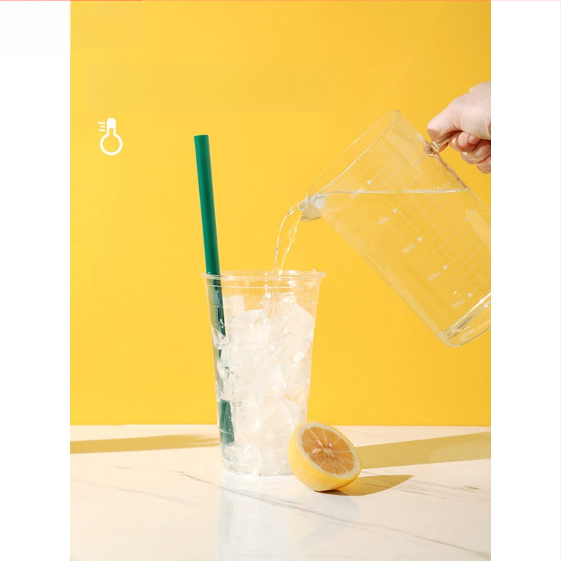 Biaoyin hardware Paie de unică folosință groase, drepte, ambalate individual, pentru magazine comerciale de ceai cu perle, din plastic