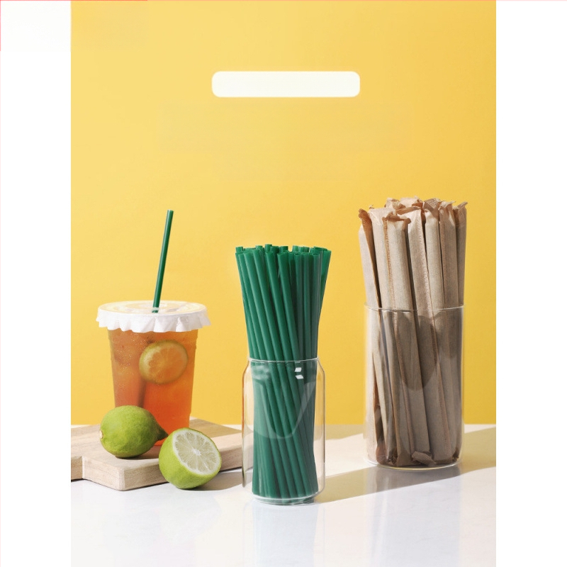 Biaoyin hardware Vienreizējās lietošanas biezi salmi, taisnas caurules, individuāli iepakoti, komerciāliem piena tējas veikaliem, plastmasas