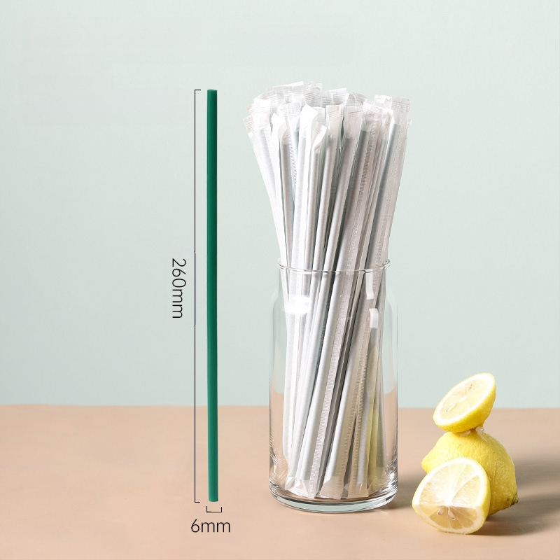 Biaoyin hardware Vienreizējās lietošanas biezi salmi, taisnas caurules, individuāli iepakoti, komerciāliem piena tējas veikaliem, plastmasas