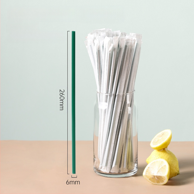 Biaoyin hardware Vienreizējās lietošanas biezi salmi, taisnas caurules, individuāli iepakoti, komerciāliem piena tējas veikaliem, plastmasas