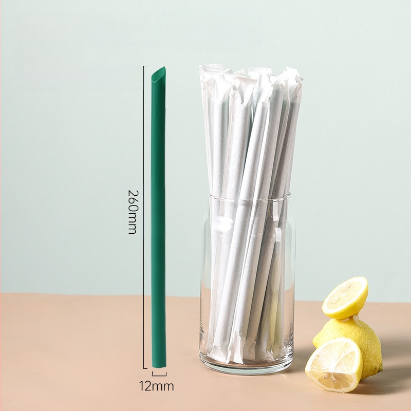 Biaoyin hardware Vienreizējās lietošanas biezi salmi, taisnas caurules, individuāli iepakoti, komerciāliem piena tējas veikaliem, plastmasas