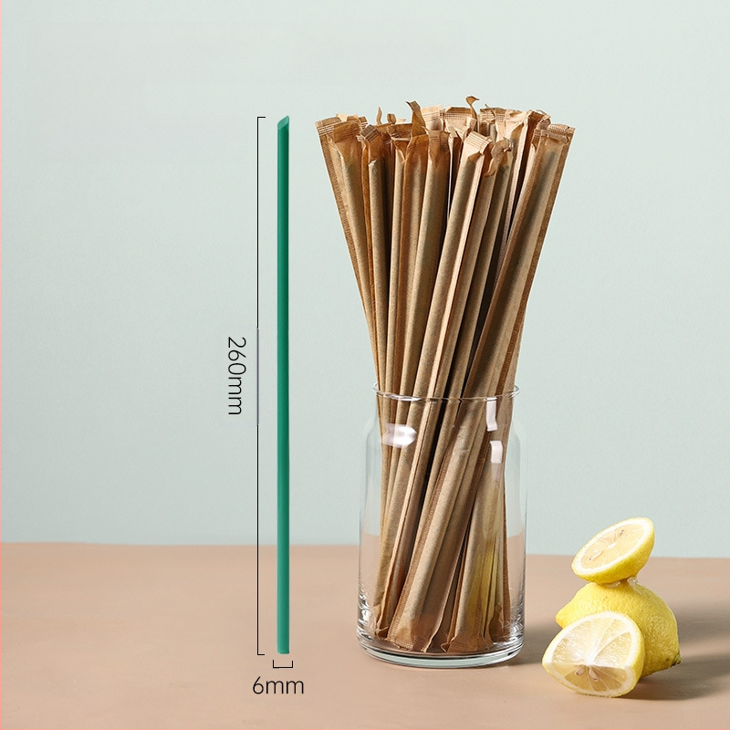 Biaoyin hardware Vienreizējās lietošanas biezi salmi, taisnas caurules, individuāli iepakoti, komerciāliem piena tējas veikaliem, plastmasas