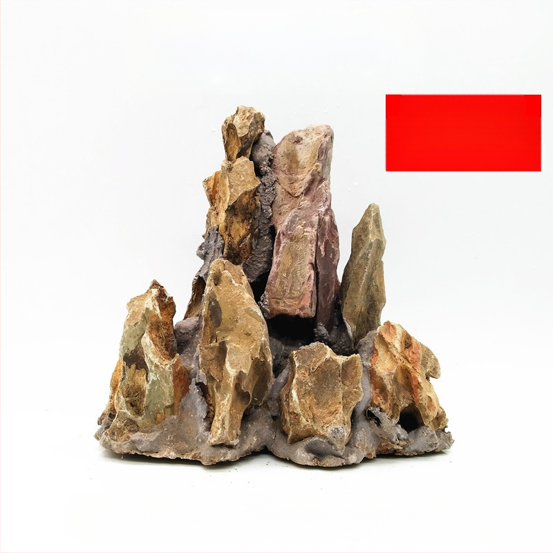 Bruņurupuču terārijs: sauļošanās platforma no akmens plāksnēm, dekoratīvie akmeņi