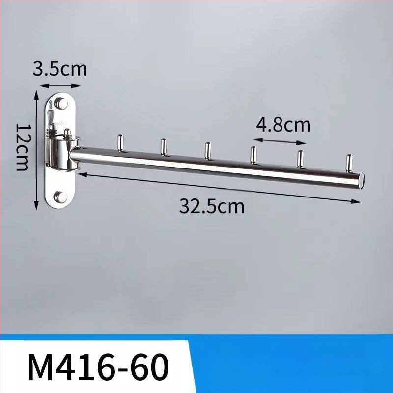 304 nerūdijančio plieno pakabinamų drabužių džiovykla, sieninis montavimas, vienpolio strypo, sulankstomas, balkono šoninis tvirtinimas