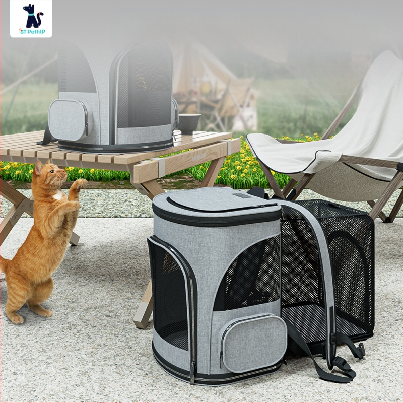 Baorui τσάντα κατοικίδιων - Μεγάλης χωρητικότητας φορητή κάψουλα διαστημικού τύπου για γάτες και σκύλους, ύφασμα Dragon Dance Cloth, απλός σχεδιασμός, μεσαία σκληρότητα