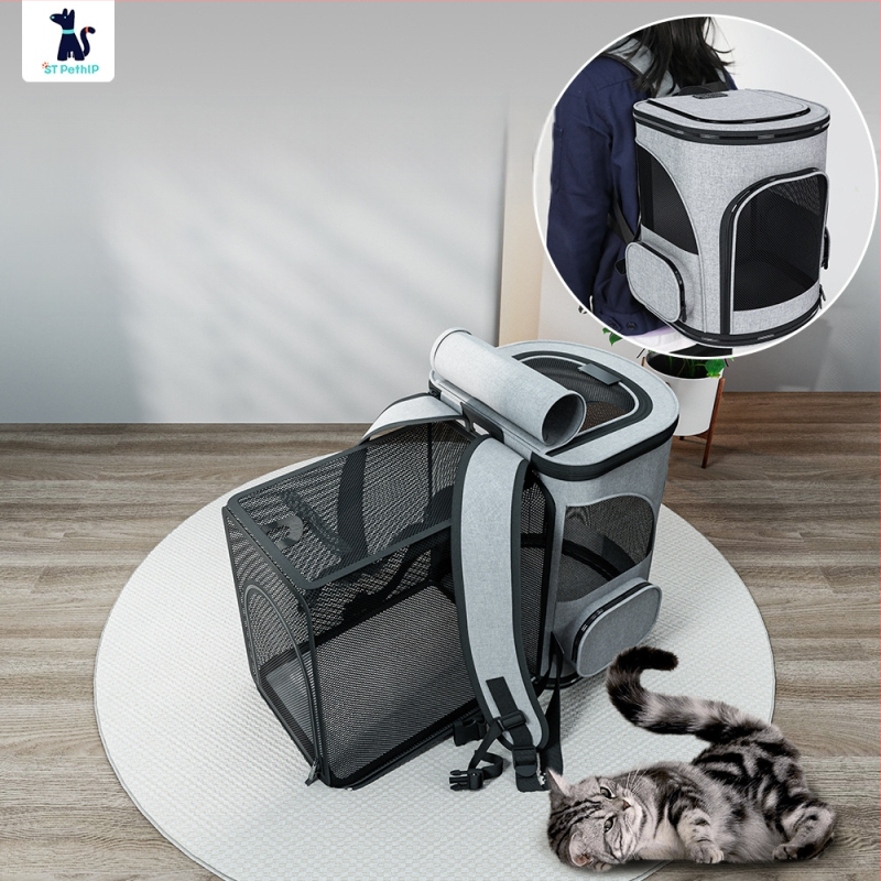 Baorui τσάντα κατοικίδιων - Μεγάλης χωρητικότητας φορητή κάψουλα διαστημικού τύπου για γάτες και σκύλους, ύφασμα Dragon Dance Cloth, απλός σχεδιασμός, μεσαία σκληρότητα