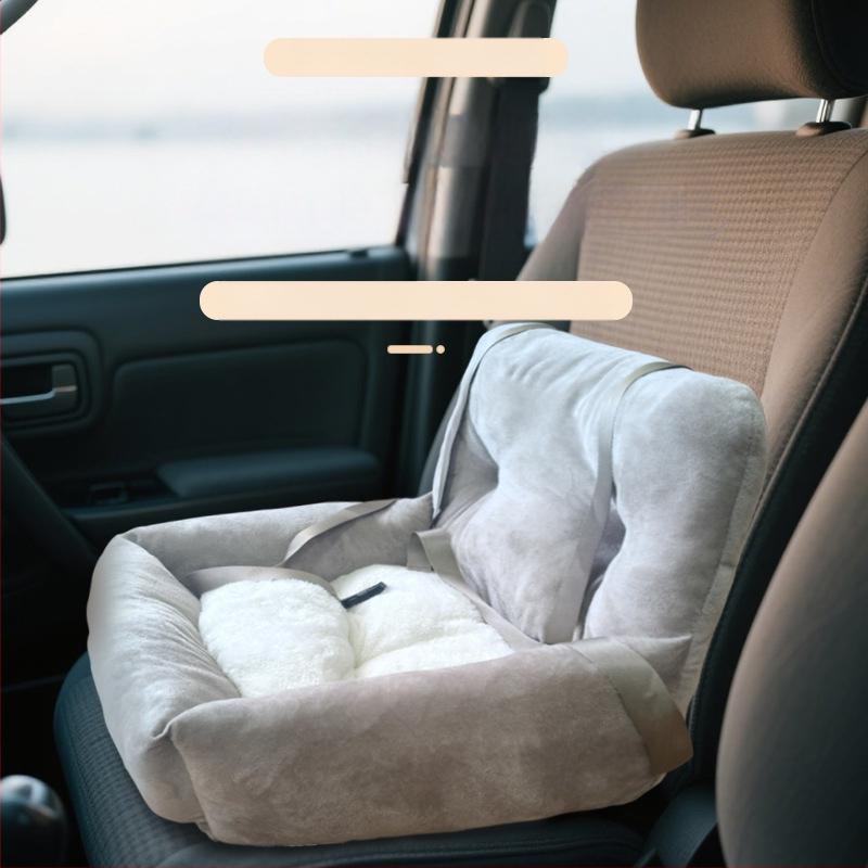 Οικουμενικό κρεβατάκι αυτοκινήτου για γάτες, από ύφασμα, όλες οι εποχές, φορέας με λαβή