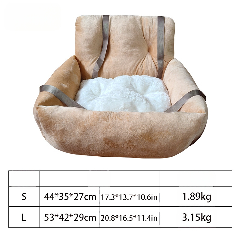 Οικουμενικό κρεβατάκι αυτοκινήτου για γάτες, από ύφασμα, όλες οι εποχές, φορέας με λαβή