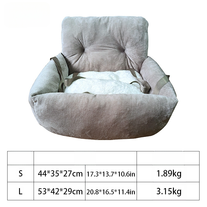 Οικουμενικό κρεβατάκι αυτοκινήτου για γάτες, από ύφασμα, όλες οι εποχές, φορέας με λαβή