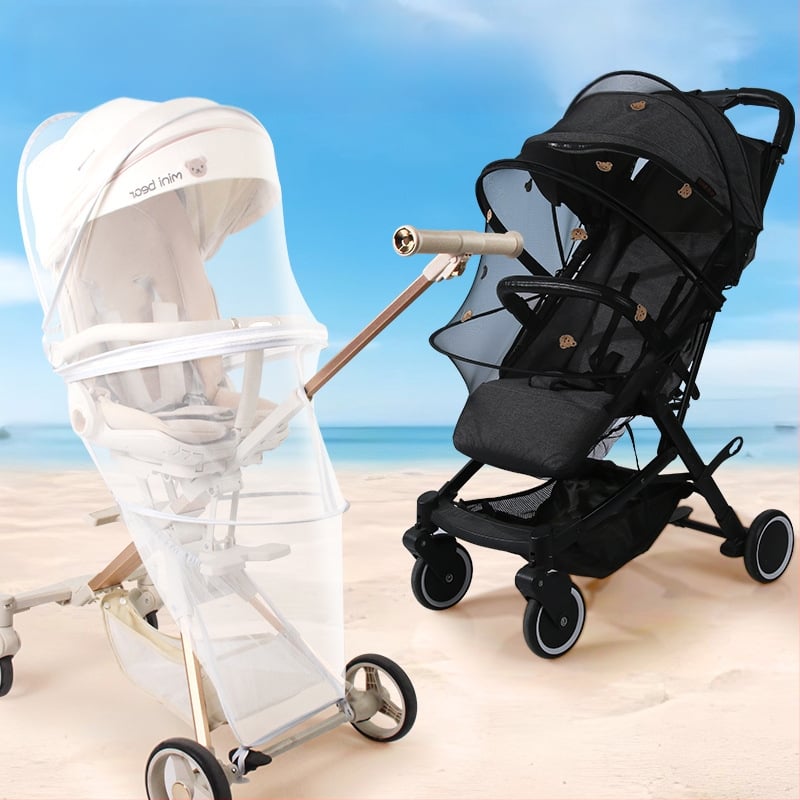 Ratiņu moskītu tīkls ar pilnu pārklājumu, vēja izturīgs, pret kukaiņiem, saules aizsardzība, saliekams