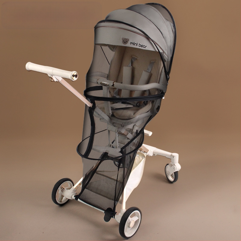 Ratiņu moskītu tīkls ar pilnu pārklājumu, vēja izturīgs, pret kukaiņiem, saules aizsardzība, saliekams