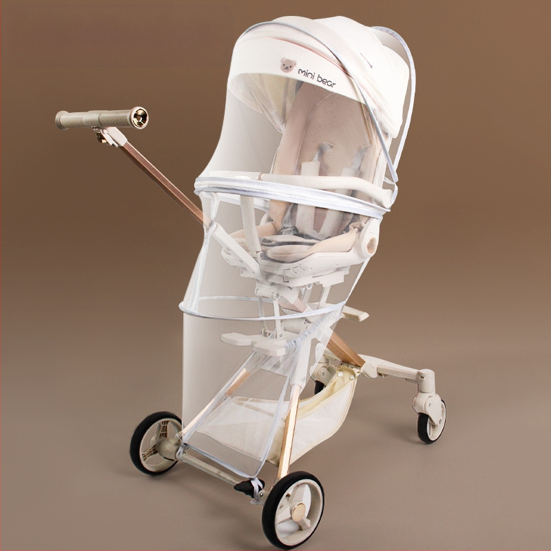 Ratiņu moskītu tīkls ar pilnu pārklājumu, vēja izturīgs, pret kukaiņiem, saules aizsardzība, saliekams