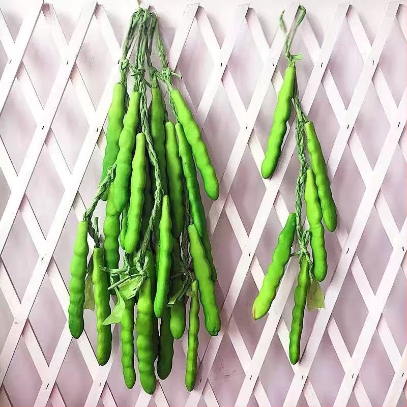 Vaisių ir daržovių vėrinė su kukurūzu, raudonąja paprika, česnaku ir dirbtiniais žemės riešutais – Kinų stiliaus dekoratyvinis aksesuaras namams ir restoranams (dovana bendraklasiams; Kalėdos; naujakuriams)