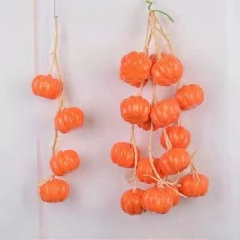 Vaisių ir daržovių vėrinė su kukurūzu, raudonąja paprika, česnaku ir dirbtiniais žemės riešutais – Kinų stiliaus dekoratyvinis aksesuaras namams ir restoranams (dovana bendraklasiams; Kalėdos; naujakuriams)