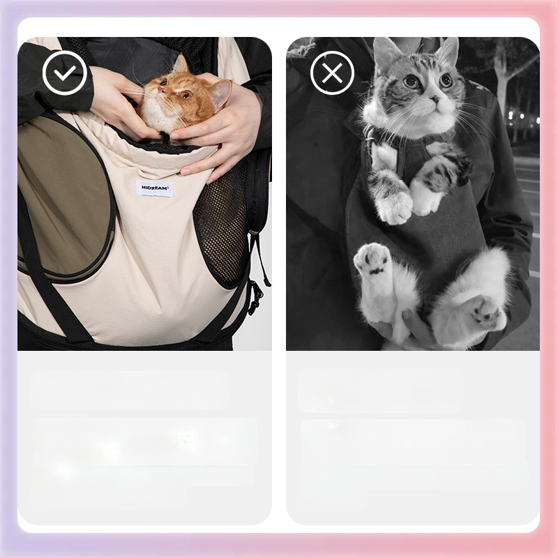 Krūtinės nosioklis naminiams gyvūnėliams | Kvėpuojantis nailonas vežimėlis šunims ir katėms iki 6 kg