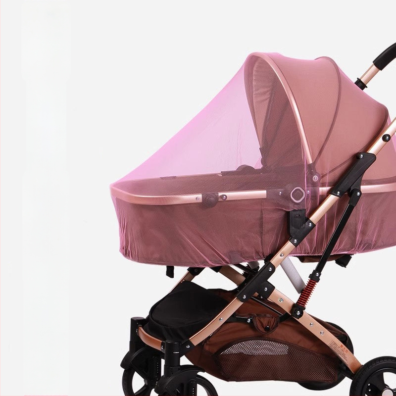 Mušām tīkls bērnu ratiem – pilns pārklājums, universāls, rāmis no stiklašķiedras caurulēm, aizsardzība pret mušām zīdaiņiem