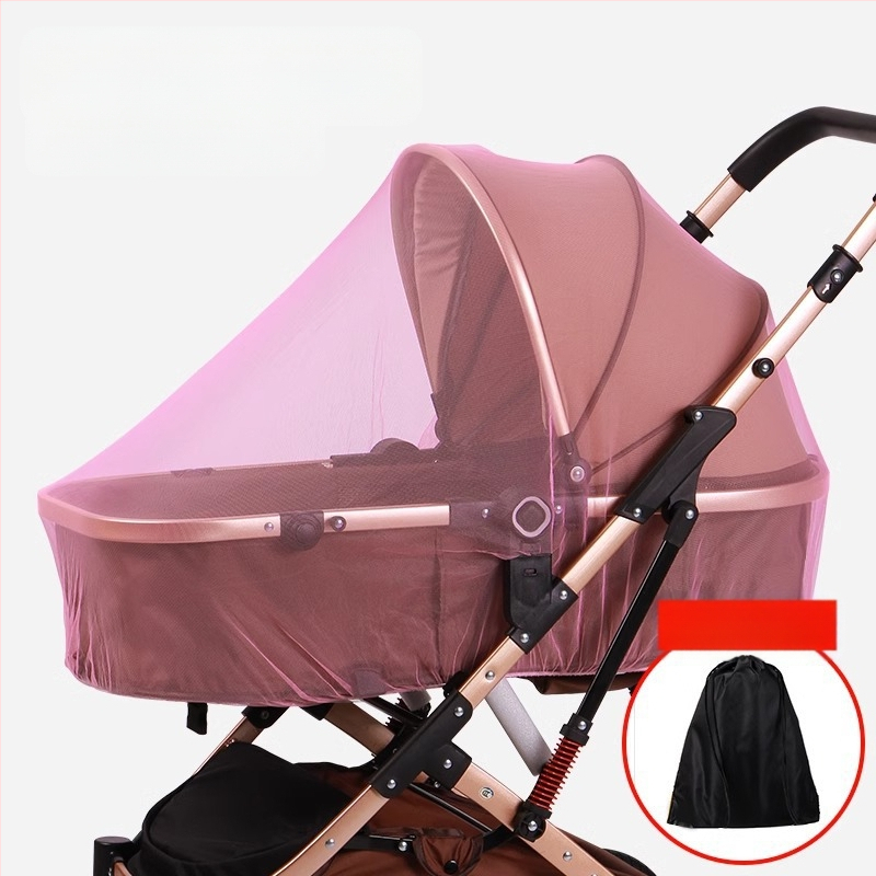 Mušām tīkls bērnu ratiem – pilns pārklājums, universāls, rāmis no stiklašķiedras caurulēm, aizsardzība pret mušām zīdaiņiem