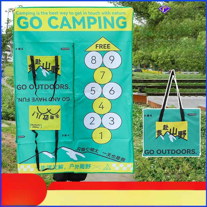 Āra divfunkcionāla piknika sega ar mugursomu, mitrumizturīga un smiltsizturīga, rāvējslēdzējs (Oxford audums 600D, 650 g, 2–4 personām)