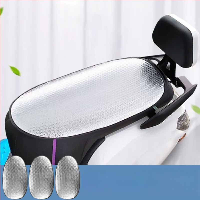 Калъф за седалка на електрическо превозно средство, UV защита, лятна изолация, антиопарване, водоустойчив, универсален за мотори