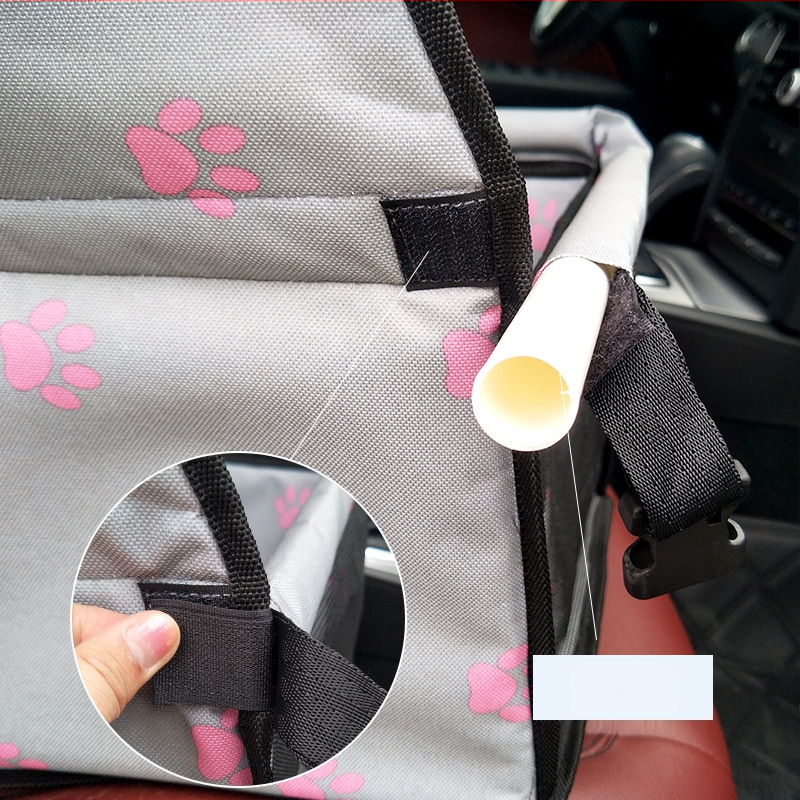 Krepšys naminiams gyvūnėliams automobiliui, priekinėms ir galinėms sėdynėms, kvėpuojanti tinklas, Oxford audinys, PVC kietas rėmas