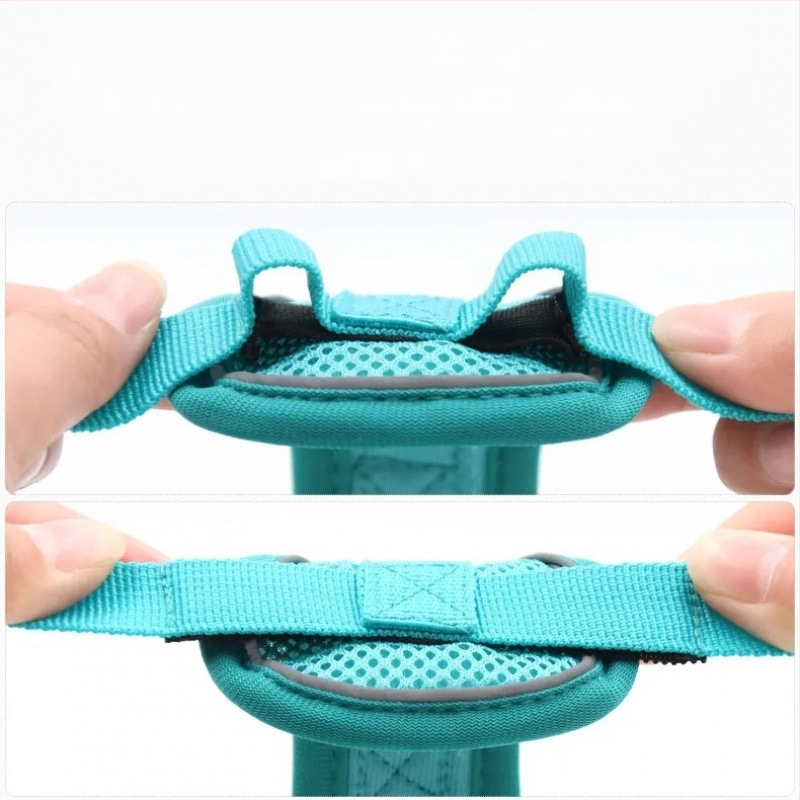 Katės krūtinės diržas – liemenės stiliaus dizainas, pasivaikščiojimams