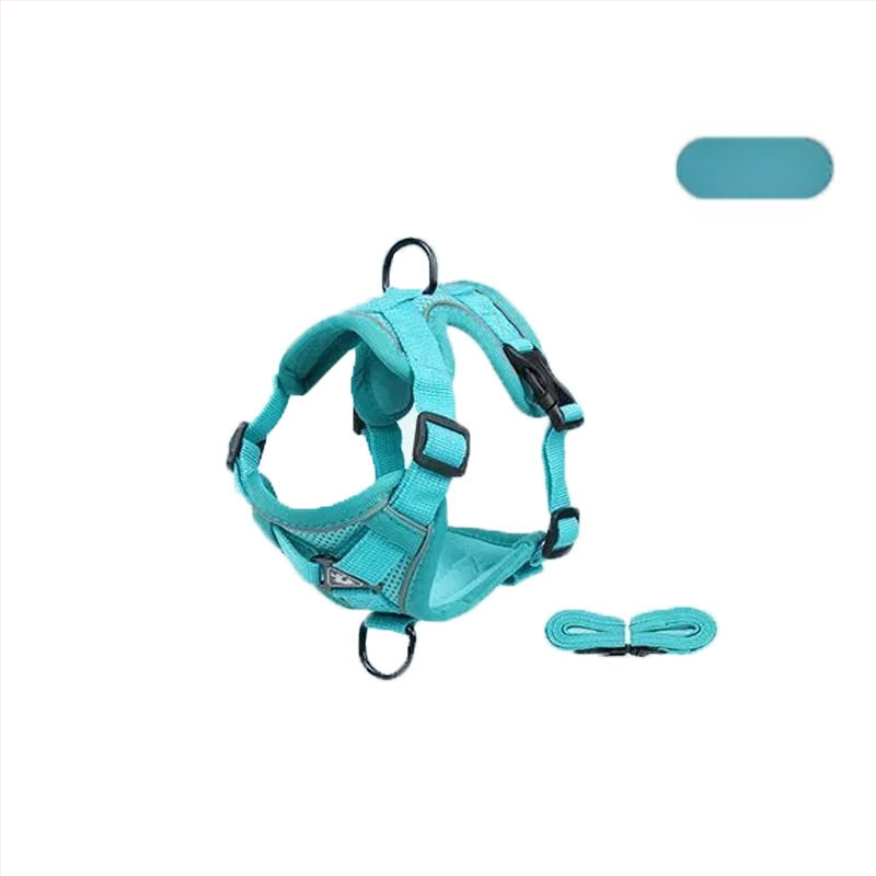 Katės krūtinės diržas – liemenės stiliaus dizainas, pasivaikščiojimams