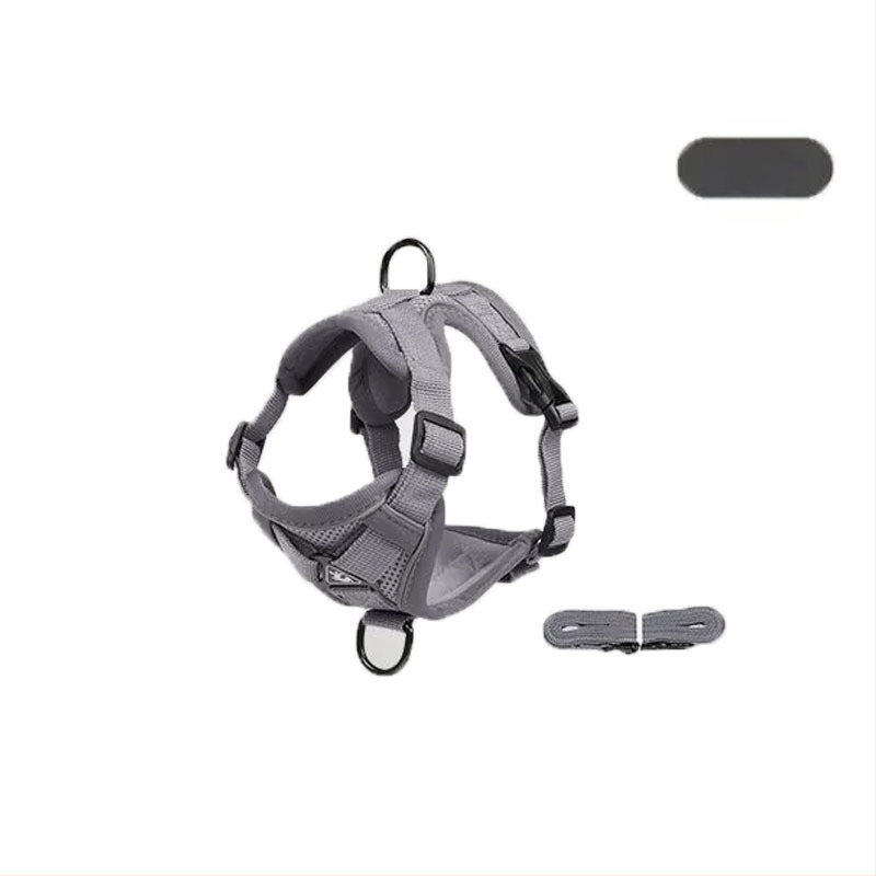 Katės krūtinės diržas – liemenės stiliaus dizainas, pasivaikščiojimams