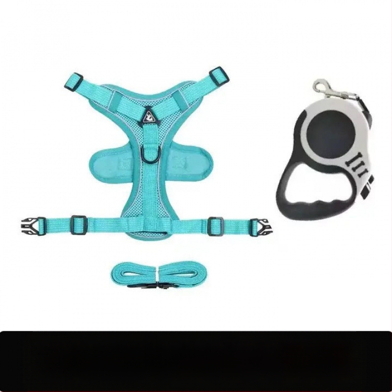 Katės krūtinės diržas – liemenės stiliaus dizainas, pasivaikščiojimams