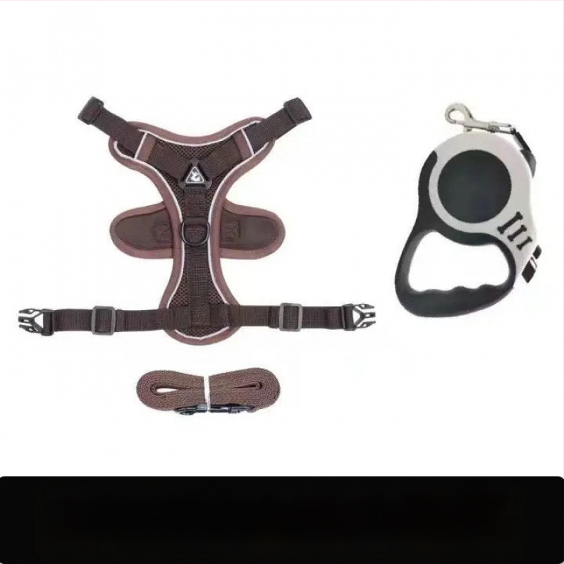 Katės krūtinės diržas – liemenės stiliaus dizainas, pasivaikščiojimams