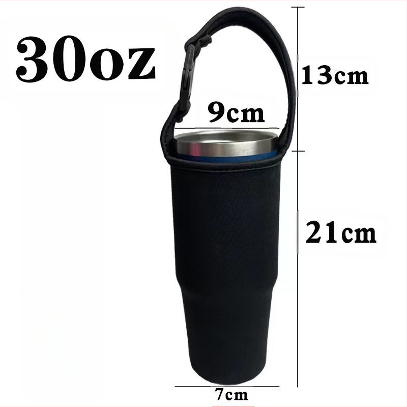 Puodelių rinkinys su plastine rankena ir automobilio puodelio laikiklis — Gold, Medžiaga: Audinys, Spausdintas logotipas, Personalizavimas, Modernus minimalistinis stilius, Pirmaklasė kokybė.