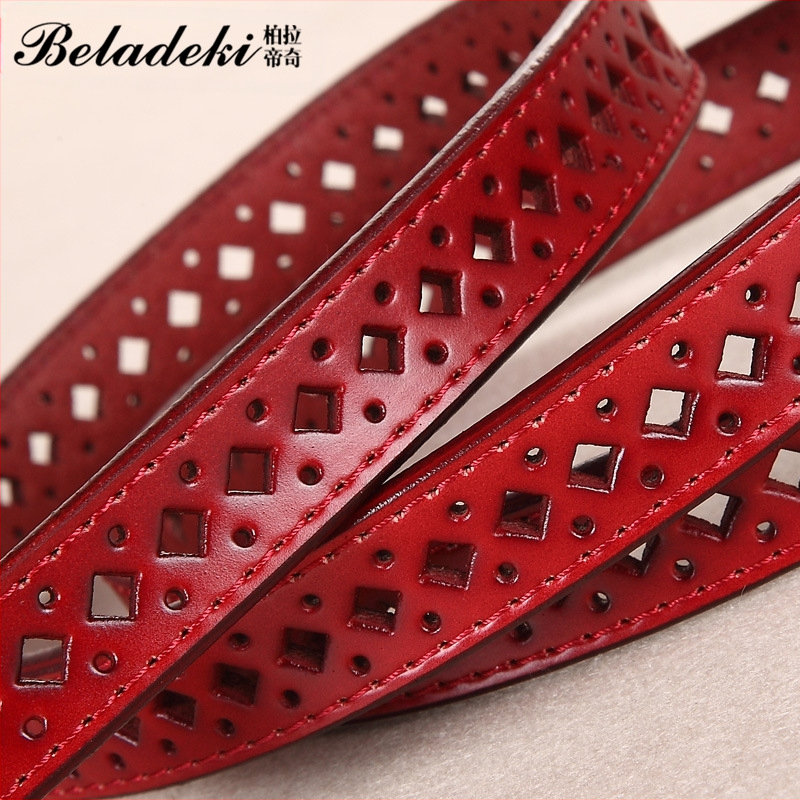 Unisex odinis diržas iš natūralios odos, dviejų sluoksnių karvių odos, kvadratinė sagtis iš lydinio, užsegimas smeigtuku, tuščiaviduris dizainas