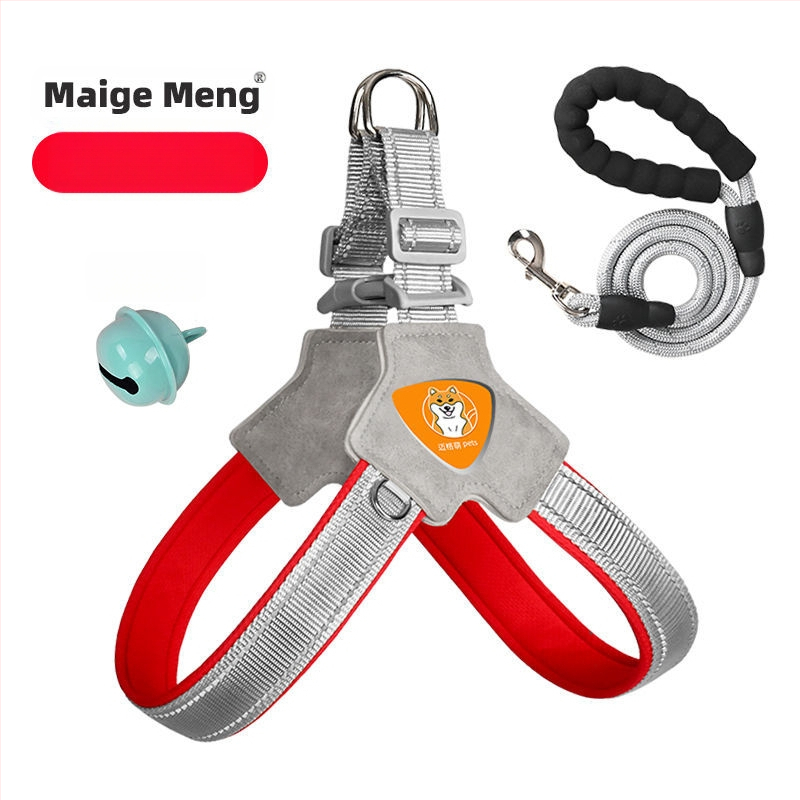 Šuns liemenė su krūtine diržu – ėjimui su pavadėliu