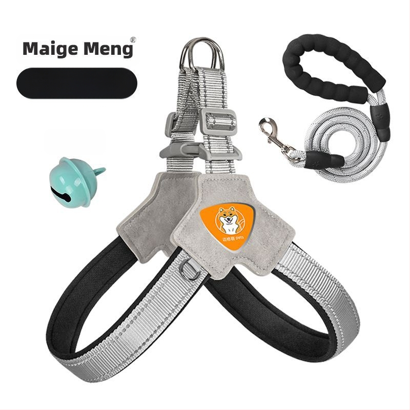 Šuns liemenė su krūtine diržu – ėjimui su pavadėliu