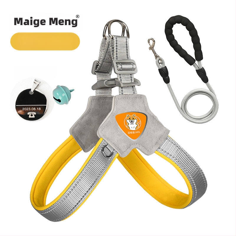 Šuns liemenė su krūtine diržu – ėjimui su pavadėliu