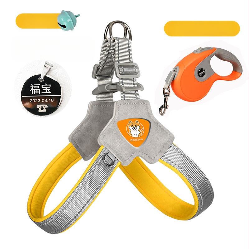 Šuns liemenė su krūtine diržu – ėjimui su pavadėliu