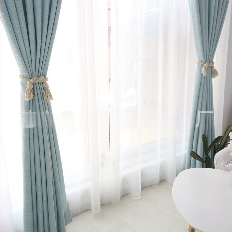 Függönykötél – kézzel készített pár, vastag pamut fonalból, otthoni textil kiegészítő Maggie Textiles