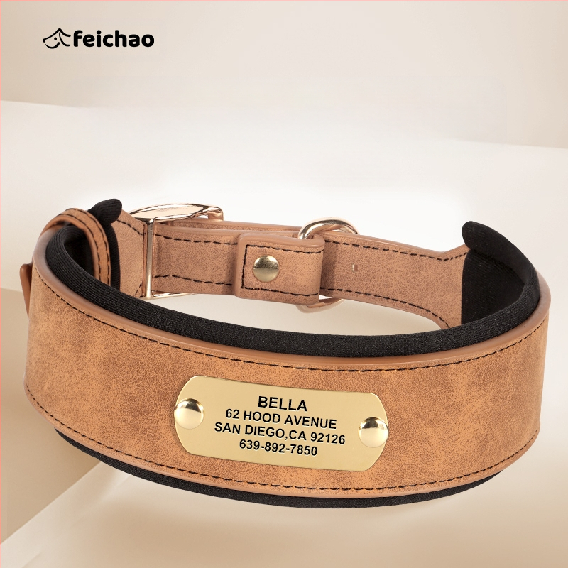 Graviruota šuns kaklo apykaklė su identifikacine plokštele — Mohair medžiaga, šunims, be prekės ženklo, be importo