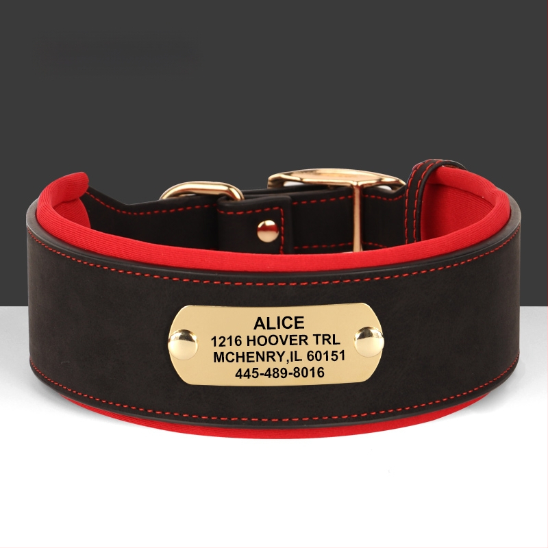 Graviruota šuns kaklo apykaklė su identifikacine plokštele — Mohair medžiaga, šunims, be prekės ženklo, be importo