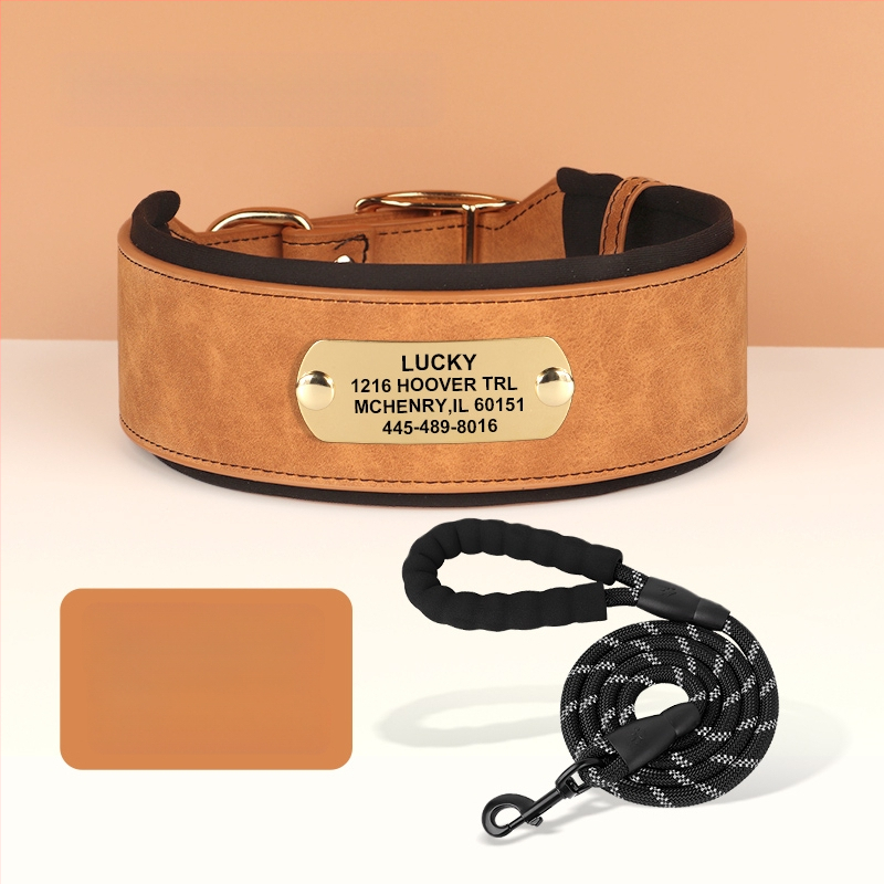 Graviruota šuns kaklo apykaklė su identifikacine plokštele — Mohair medžiaga, šunims, be prekės ženklo, be importo