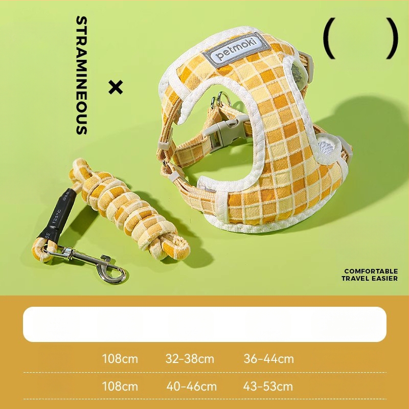 Katinės liemenė su pavadėliu – audinys, vest stiliaus, laukų pasivaikščiojimams