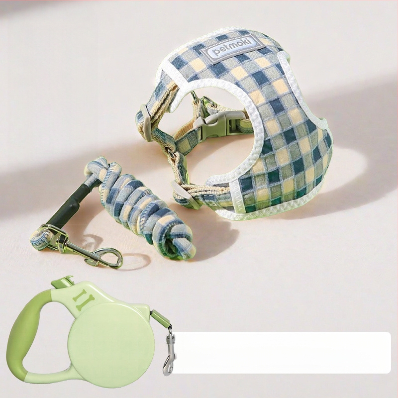 Katinės liemenė su pavadėliu – audinys, vest stiliaus, laukų pasivaikščiojimams