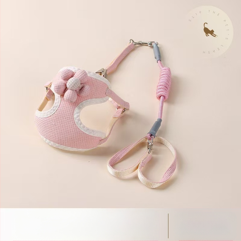Vest stiliaus šuns harnizas su pavadėliu mažiems šunims; krūtinės diržas; medžiaga: Kita; neimportuota; kategorija: naminių gyvūnėlių virvų diržai.