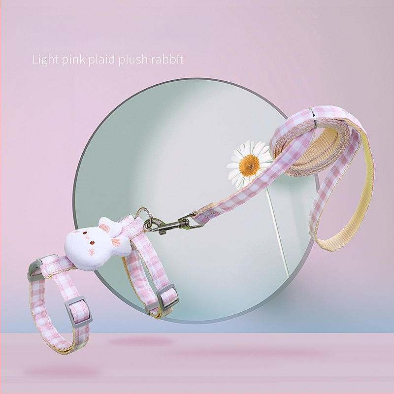 Katės vedimo virvė - neatsidaro, reguliuojamas krūtinės diržas, nailono virvė su lydinio ir ABS užraktais